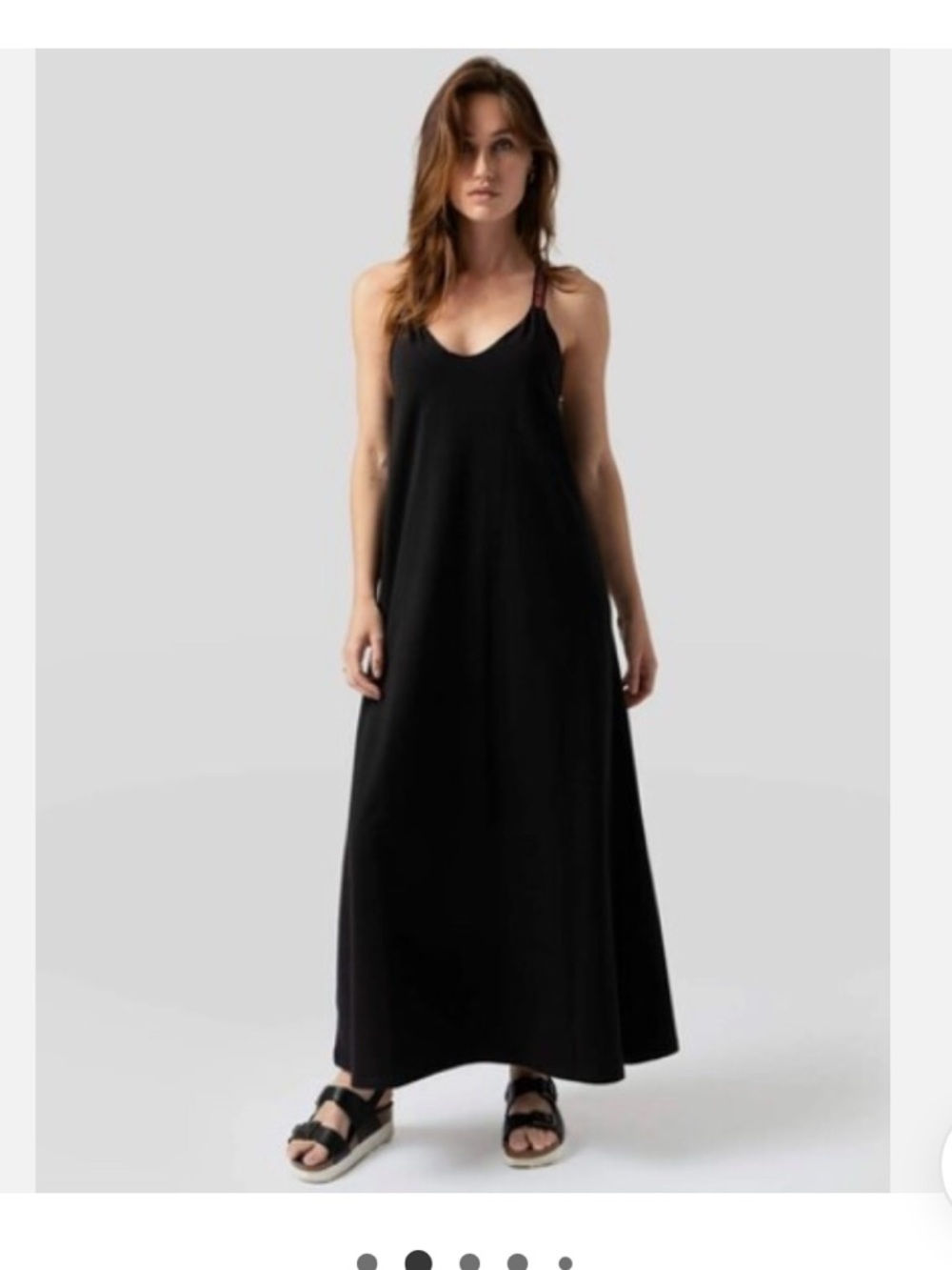 Women's Black Maxi Slip Dress - Classic Summer Essential